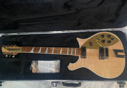 NEW ! Rickenbacker 660 Electric Guitar - Maple Glo - 7.4 lbs - Authorized Dealer - In-Stock! G07758