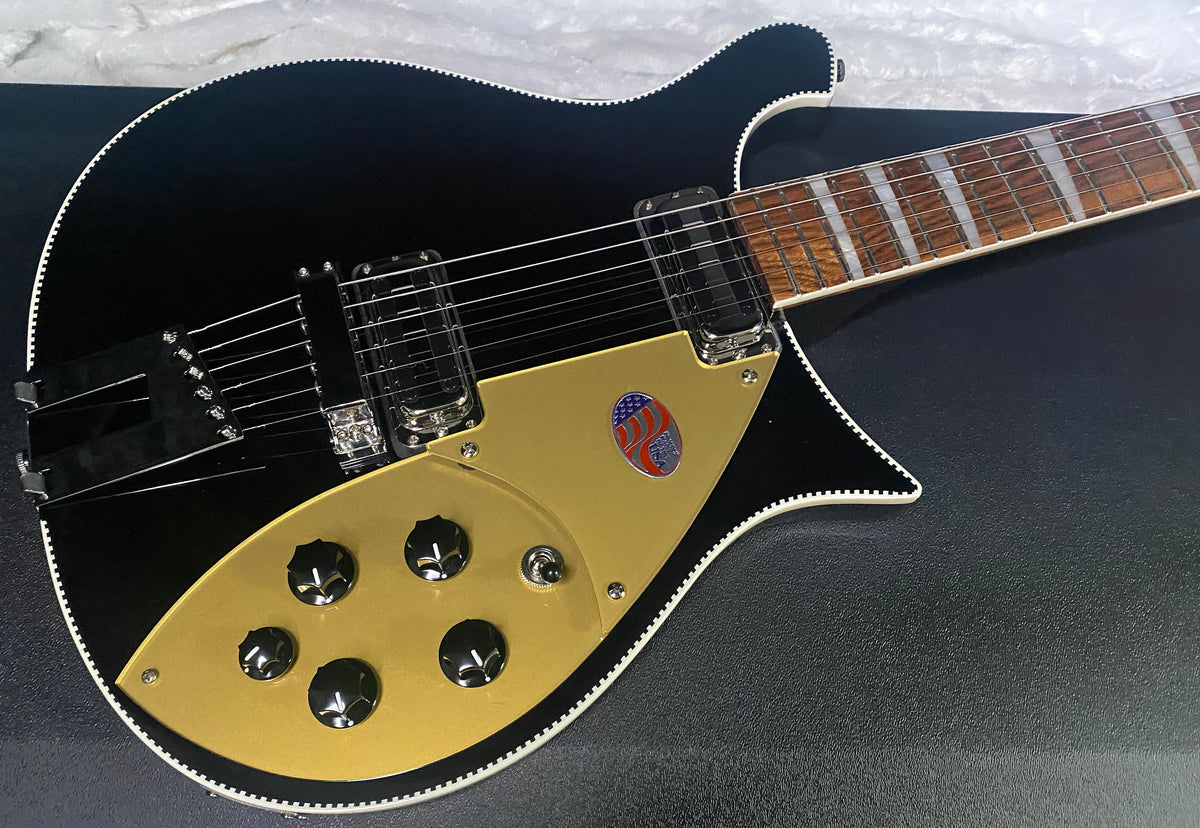 NEW ! Rickenbacker 660 Electric Guitar - Jet Glo - JG 7.5 lbs - Authorized Dealer - In-Stock! G07761