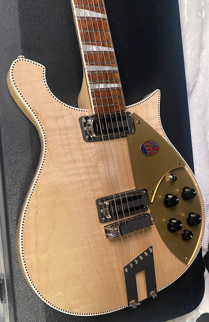 NEW ! Rickenbacker 660 Electric Guitar - Maple Glo - 6.9 lbs - Authorized Dealer - In-Stock! G07760