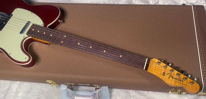 NEW! Fender Custom Shop Flamethrower Telecaster Custom - NOS - Modern Specs - Texas Special Pick-Ups - AAAA Flamed Neck - Red Sparkle - Authorized Dealer - 7.8 lbs - G07762