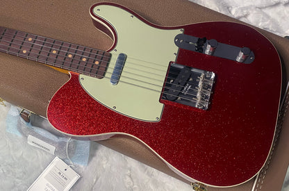NEW! Fender Custom Shop Flamethrower Telecaster Custom - NOS - Modern Specs - Texas Special Pick-Ups - AAAA Flamed Neck - Red Sparkle - Authorized Dealer - 7.8 lbs - G07762