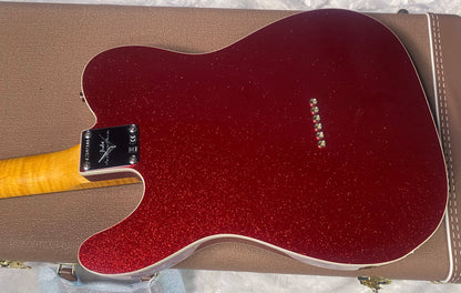 NEW! Fender Custom Shop Flamethrower Telecaster Custom - NOS - Modern Specs - Texas Special Pick-Ups - AAAA Flamed Neck - Red Sparkle - Authorized Dealer - 7.8 lbs - G07762