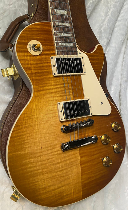 NEW! ! Gibson Les Paul 50's Standard - Custom Shop Dirty Lemon Finish - Beautiful Flame Top - Limited Edition - Authorized Dealer - 9.3 lbs - G06359