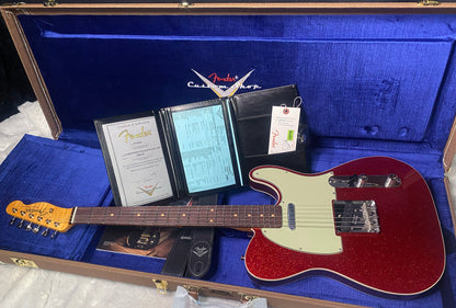 NEW! Fender Custom Shop Flamethrower Telecaster Custom - NOS - Modern Specs - Texas Special Pick-Ups - AAAA Flamed Neck - Red Sparkle - Authorized Dealer - 7.8 lbs - G07762