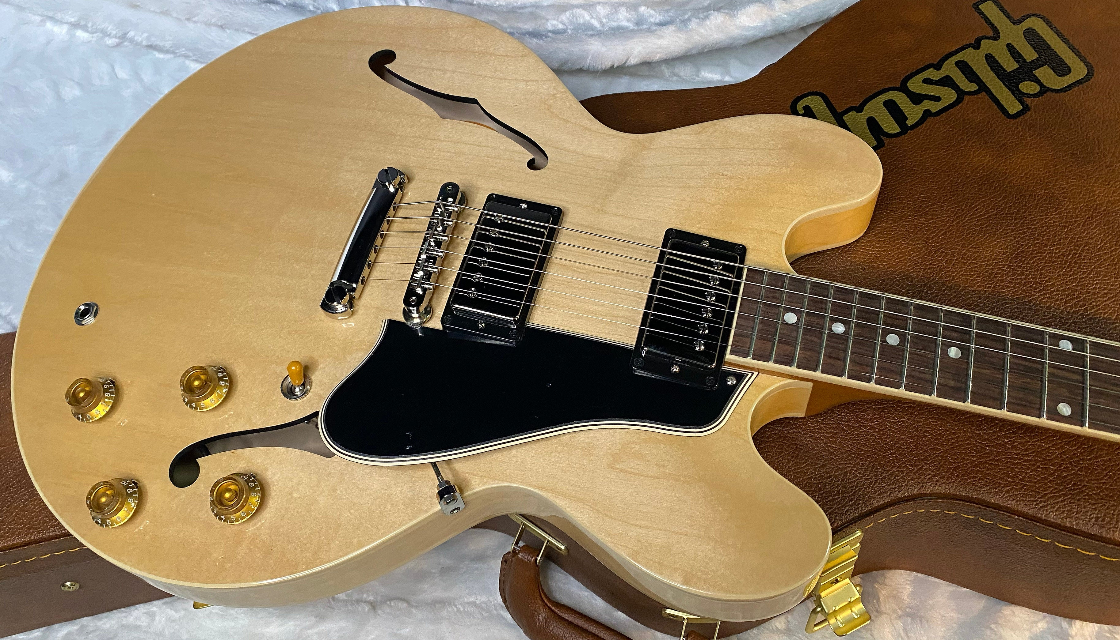 NEW ! Gibson ES-335 50s Semi-Hollowbody Electric Guitar - Vintage Natural - Authorized Dealer - 8.35 lbs - G07036