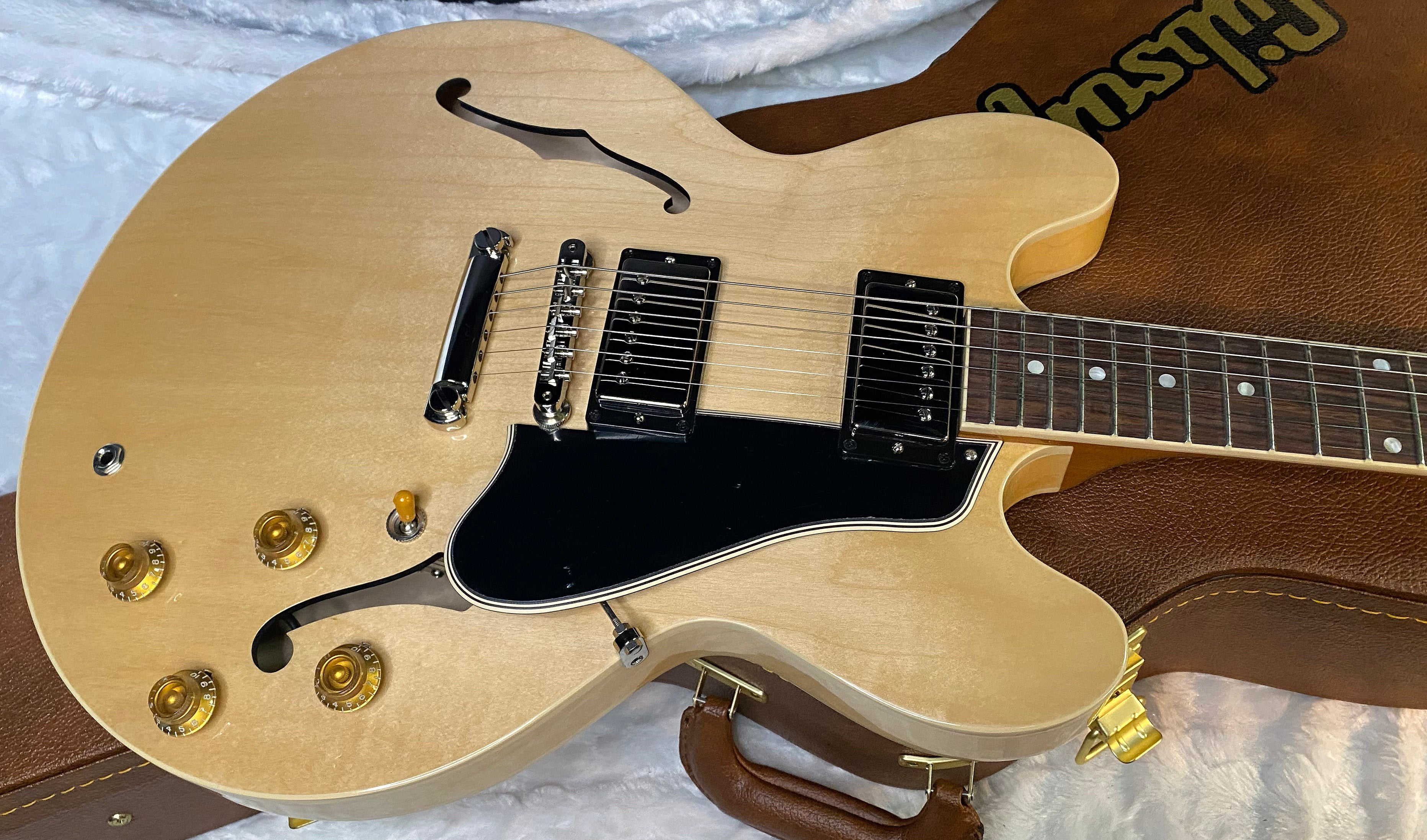 NEW ! Gibson ES-335 50s Semi-Hollowbody Electric Guitar - Vintage Natural - Authorized Dealer - 8.35 lbs - G07036