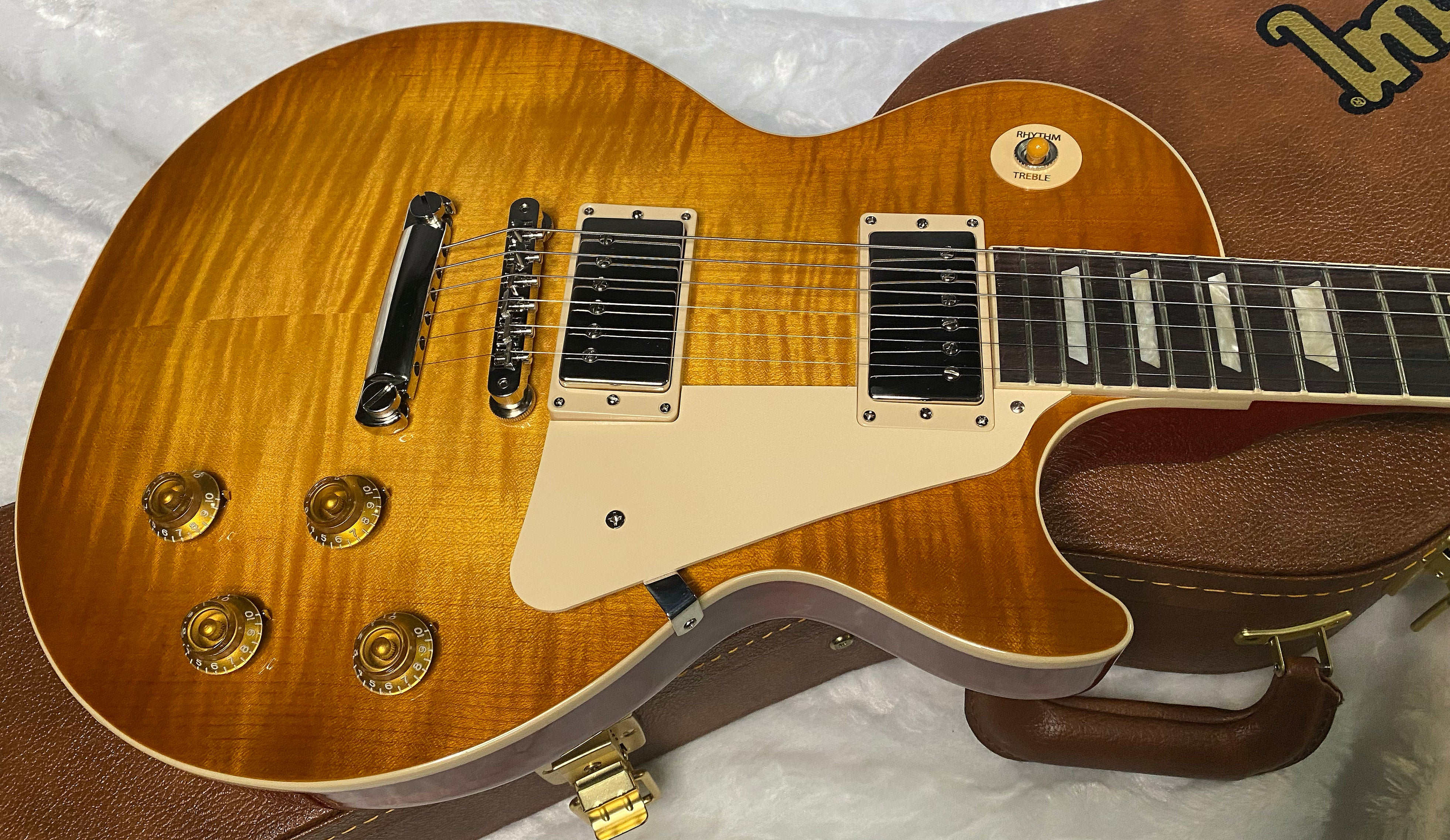 NEW! ! Gibson Les Paul 50's Standard - Custom Shop Dirty Lemon Finish - Beautiful Flame Top - Limited Edition - Authorized Dealer - 9.8 lbs - G06361