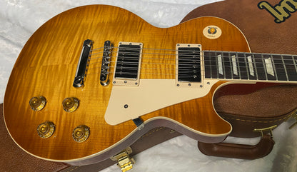 NEW! ! Gibson Les Paul 50's Standard - Custom Shop Dirty Lemon Finish - Beautiful Flame Top - Limited Edition - Authorized Dealer - 9.8 lbs - G06361