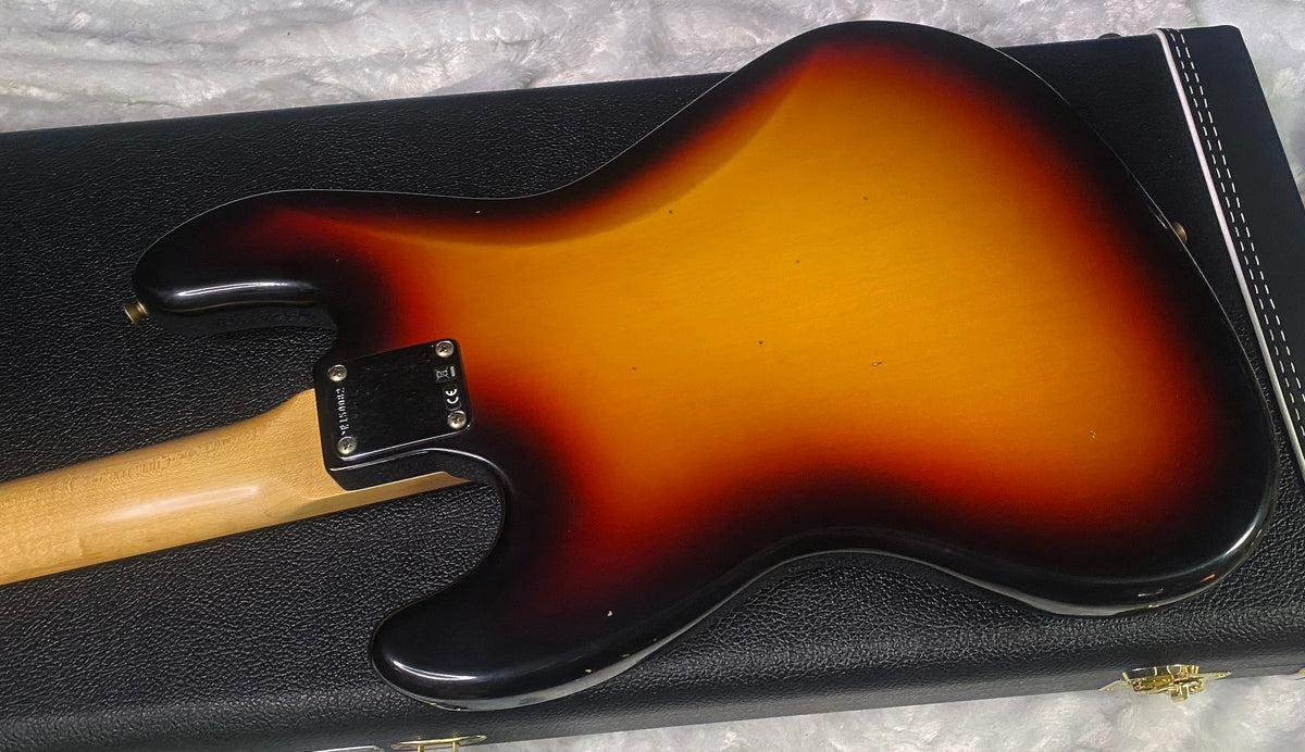 NEW! Fender Custom Shop 64 Jazz Bass Relic - Sunburst Finish - 9.35 lbs - Authorized Dealer - G07766