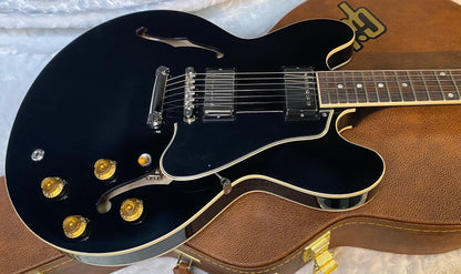 NEW ! Gibson ES-335 50s Semi-Hollowbody Electric Guitar - Ebony - Authorized Dealer - 8 lbs - G07034