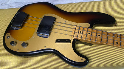 NEW! Fender Custom Shop 1958 Precision Bass Journeyman Relic - 2-Tone Sunburst - Authorized Dealer - 8.9lbs - G07765