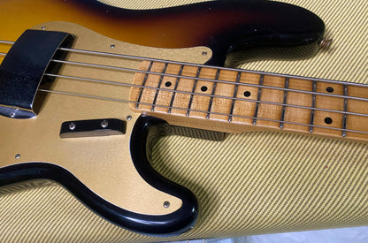 NEW! Fender Custom Shop 1958 Precision Bass Journeyman Relic - 2-Tone Sunburst - Authorized Dealer - 8.9lbs - G07765