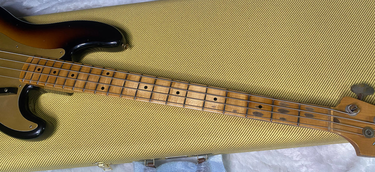 NEW! Fender Custom Shop 1958 Precision Bass Journeyman Relic - 2-Tone Sunburst - Authorized Dealer - 8.9lbs - G07765