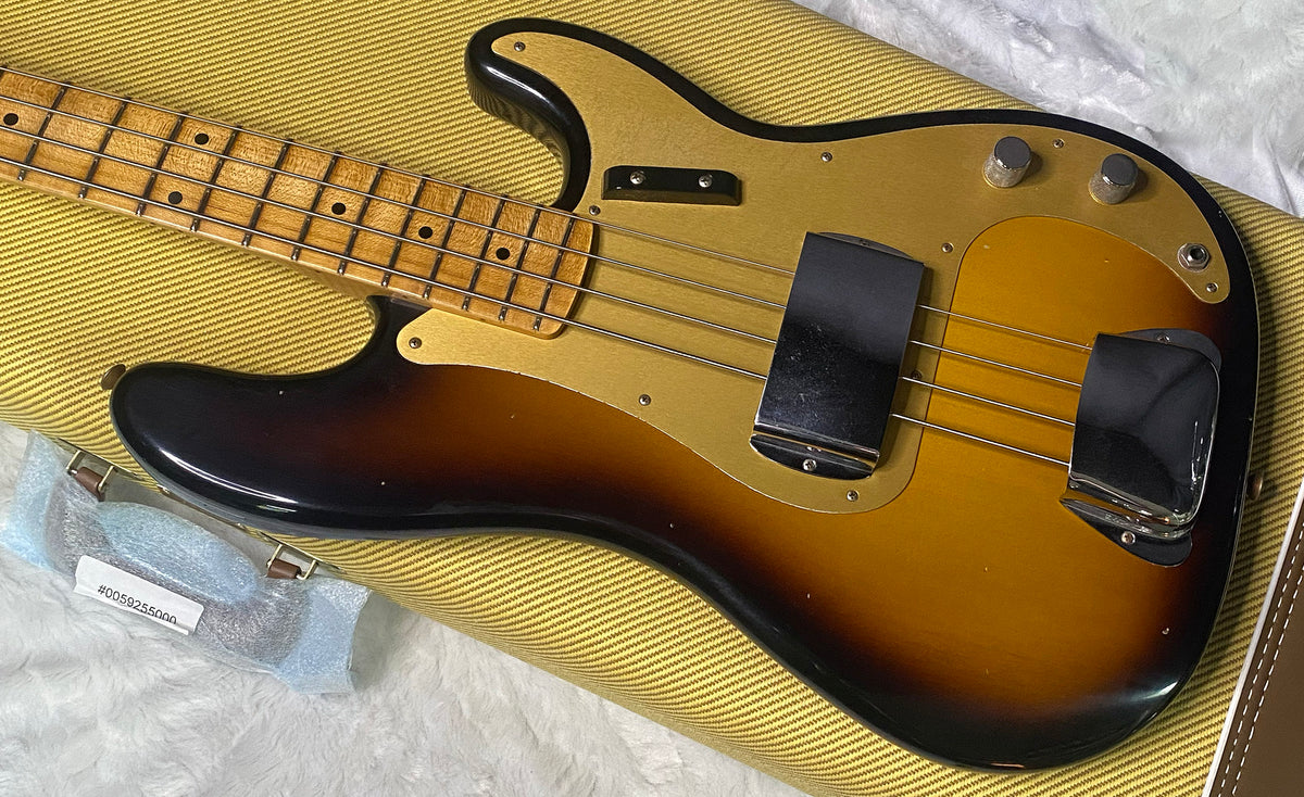 NEW! Fender Custom Shop 1958 Precision Bass Journeyman Relic - 2-Tone Sunburst - Authorized Dealer - 8.9lbs - G07765
