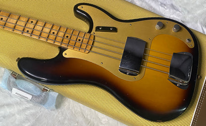 NEW! Fender Custom Shop 1958 Precision Bass Journeyman Relic - 2-Tone Sunburst - Authorized Dealer - 8.9lbs - G07765