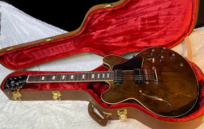 NEW ! Gibson ES-335 60s Semi-hollowbody Electric Guitar - Dark Walnut - Authorized Dealer - 8.3 lbs - G07039