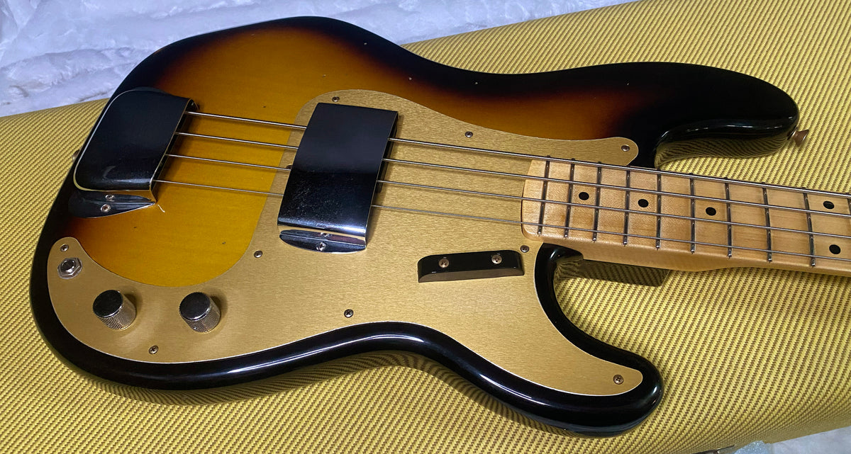 NEW! Fender Custom Shop 1958 Precision Bass Journeyman Relic - 2-Tone Sunburst - Authorized Dealer - 8.9lbs - G07769