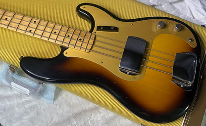 NEW! Fender Custom Shop 1958 Precision Bass Journeyman Relic - 2-Tone Sunburst - Authorized Dealer - 8.9lbs - G07769