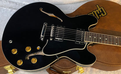 NEW ! Gibson ES-335 50s Semi-Hollowbody Electric Guitar - Ebony - Authorized Dealer - 7.7 lbs - G07038