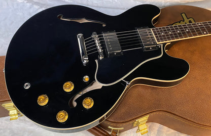 NEW ! Gibson ES-335 50s Semi-Hollowbody Electric Guitar - Ebony - Authorized Dealer - 7.7 lbs - G07038