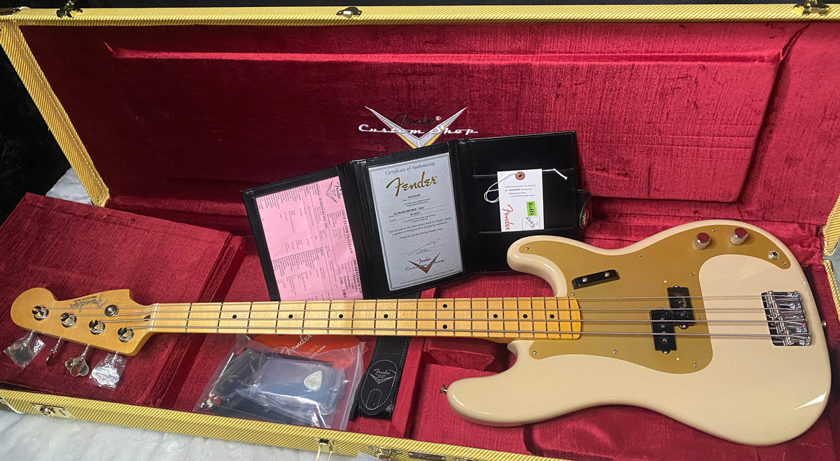 NEW! Fender Custom Shop 1958 Precision Bass NOS Finish - Desert Sand - Authorized Dealer - 8.7lbs - G07770