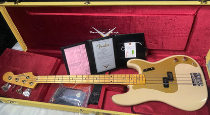 NEW! Fender Custom Shop 1958 Precision Bass NOS Finish - Desert Sand - Authorized Dealer - 8.7lbs - G07770