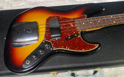 NEW! Fender Custom Shop 64 Jazz Bass Relic - 3-Tone Sunburst Finish - 9.45 lbs - Authorized Dealer - G07767