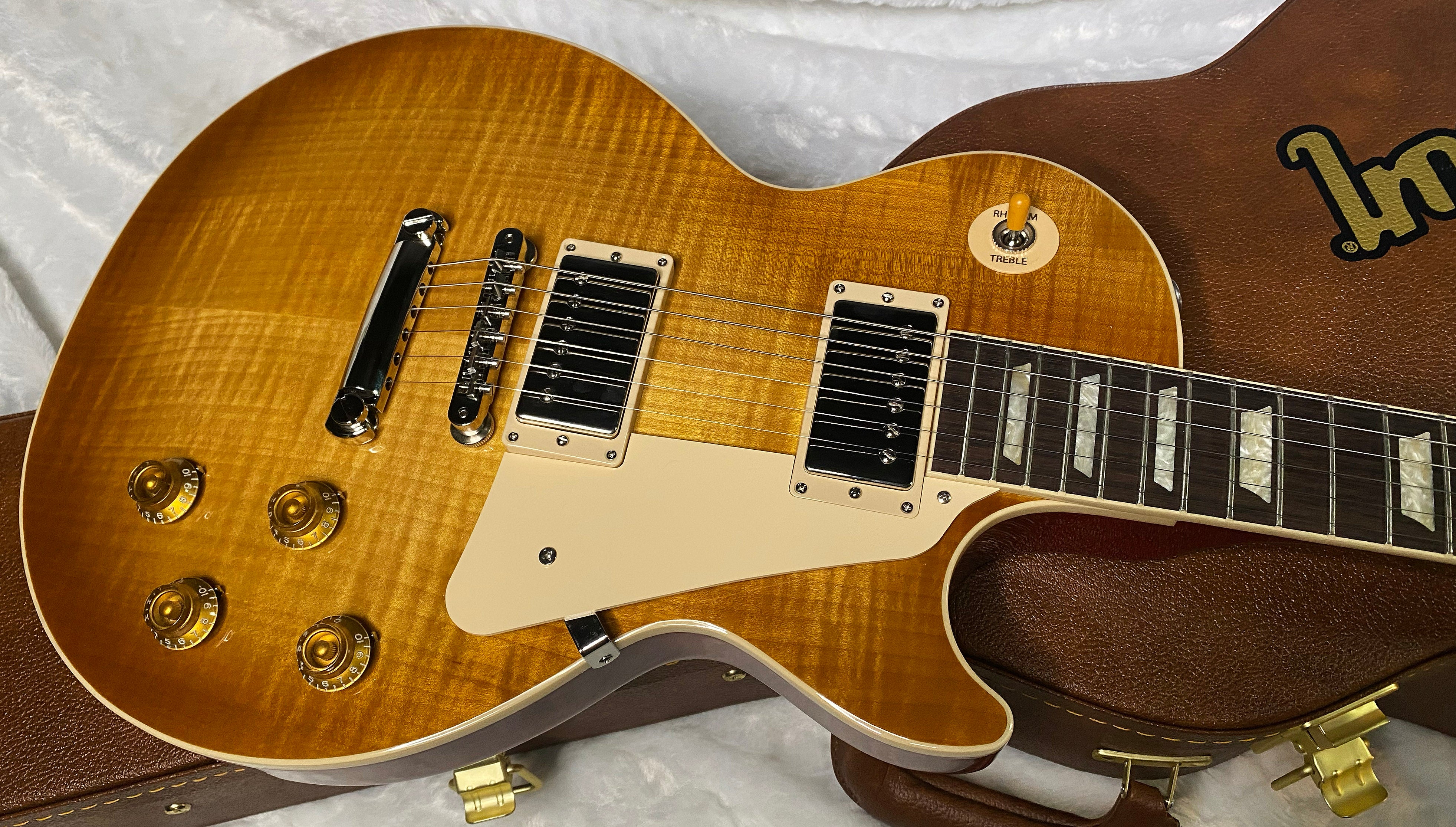 NEW! ! Gibson Les Paul 50's Standard - Custom Shop Dirty Lemon Finish - Beautiful Flame Top - Limited Edition - Authorized Dealer - 10 lbs - G06358