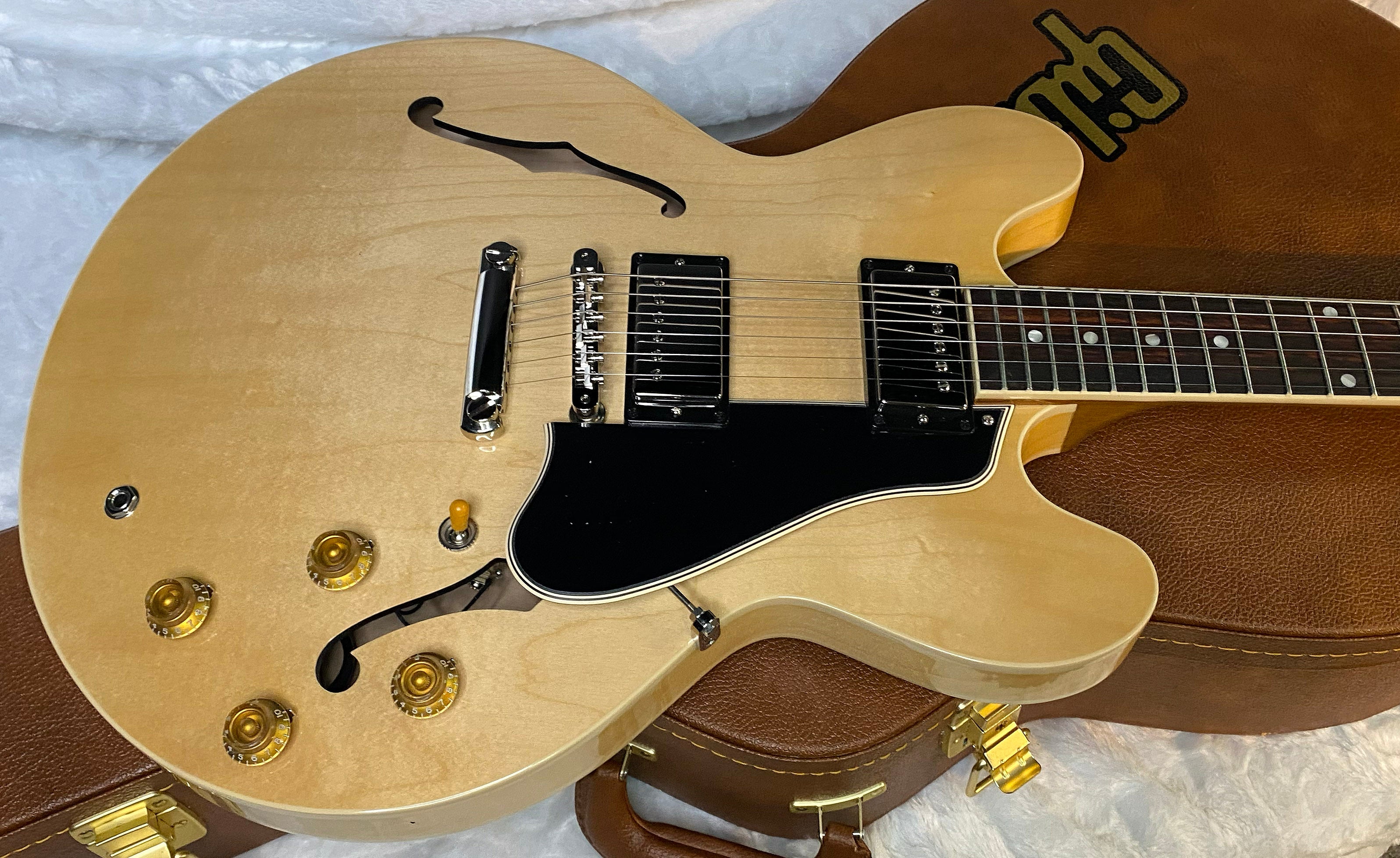 NEW ! Gibson ES-335 50s Semi-Hollowbody Electric Guitar - Vintage Natural - Authorized Dealer - 7.8 lbs - G07031