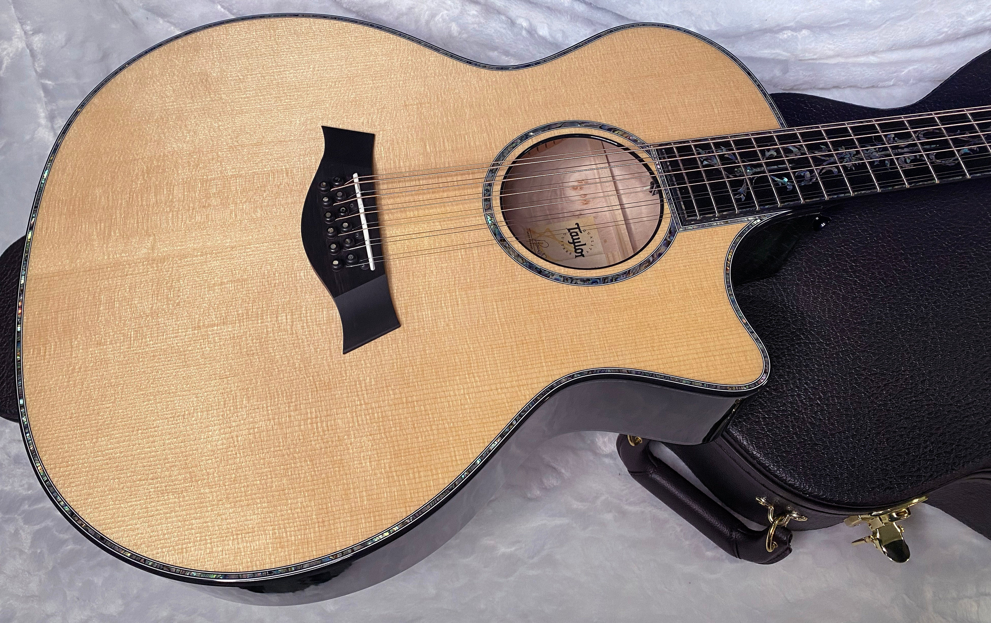 NEW ! Taylor Custom GA-12 Custom Shop 12-String Acoustic-Electric Guitar - One of a Kind - SO MUCH ABALONE! Just Incredible! Authorized Dealer - 5.3lbs - G06368