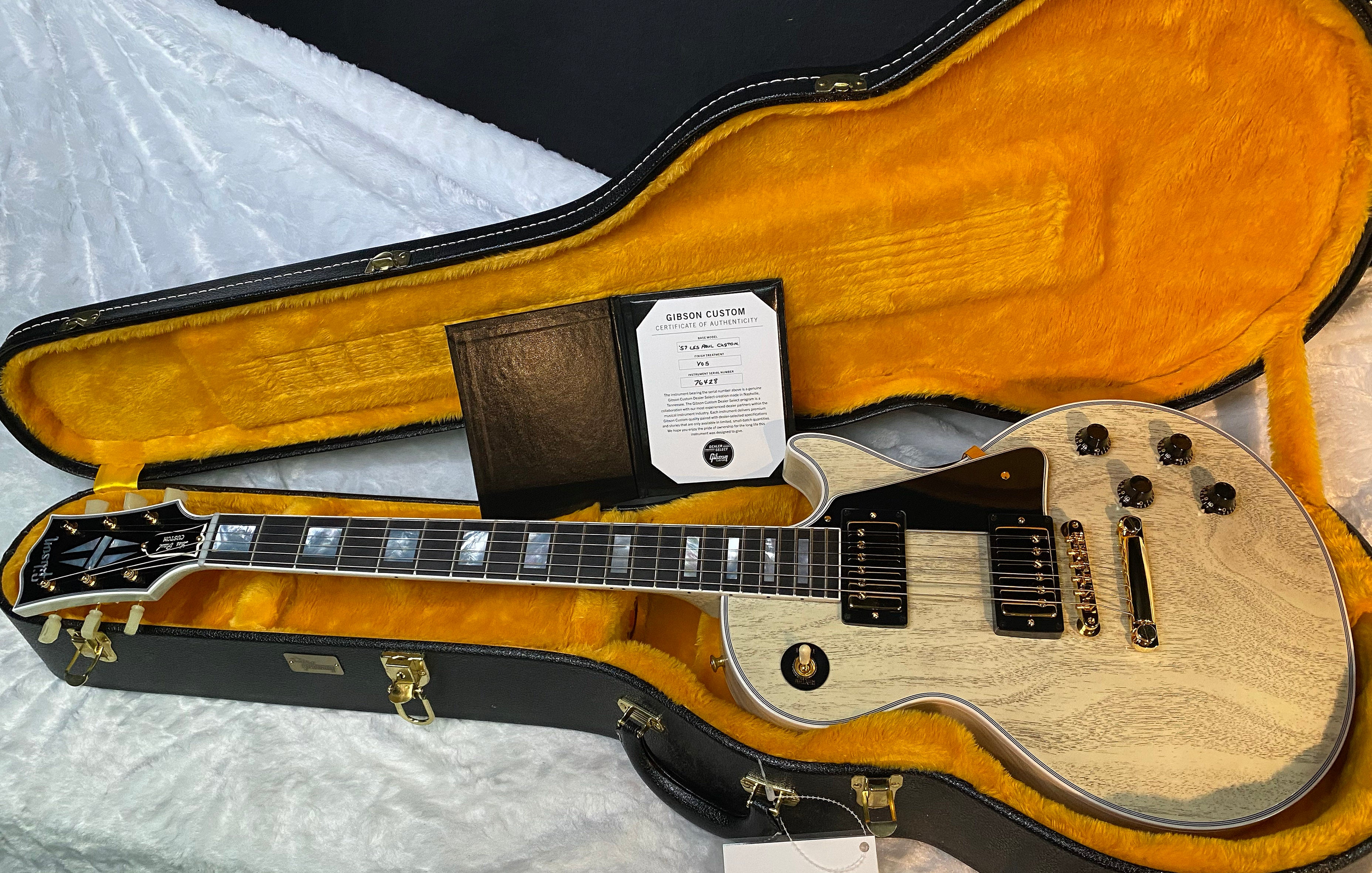 NEW! Gibson Les Paul Custom 1957 Reissue VOS - Custom Ordered in TV White - Custom Shop - 8.7 lbs - Authorized Dealer - G07035
