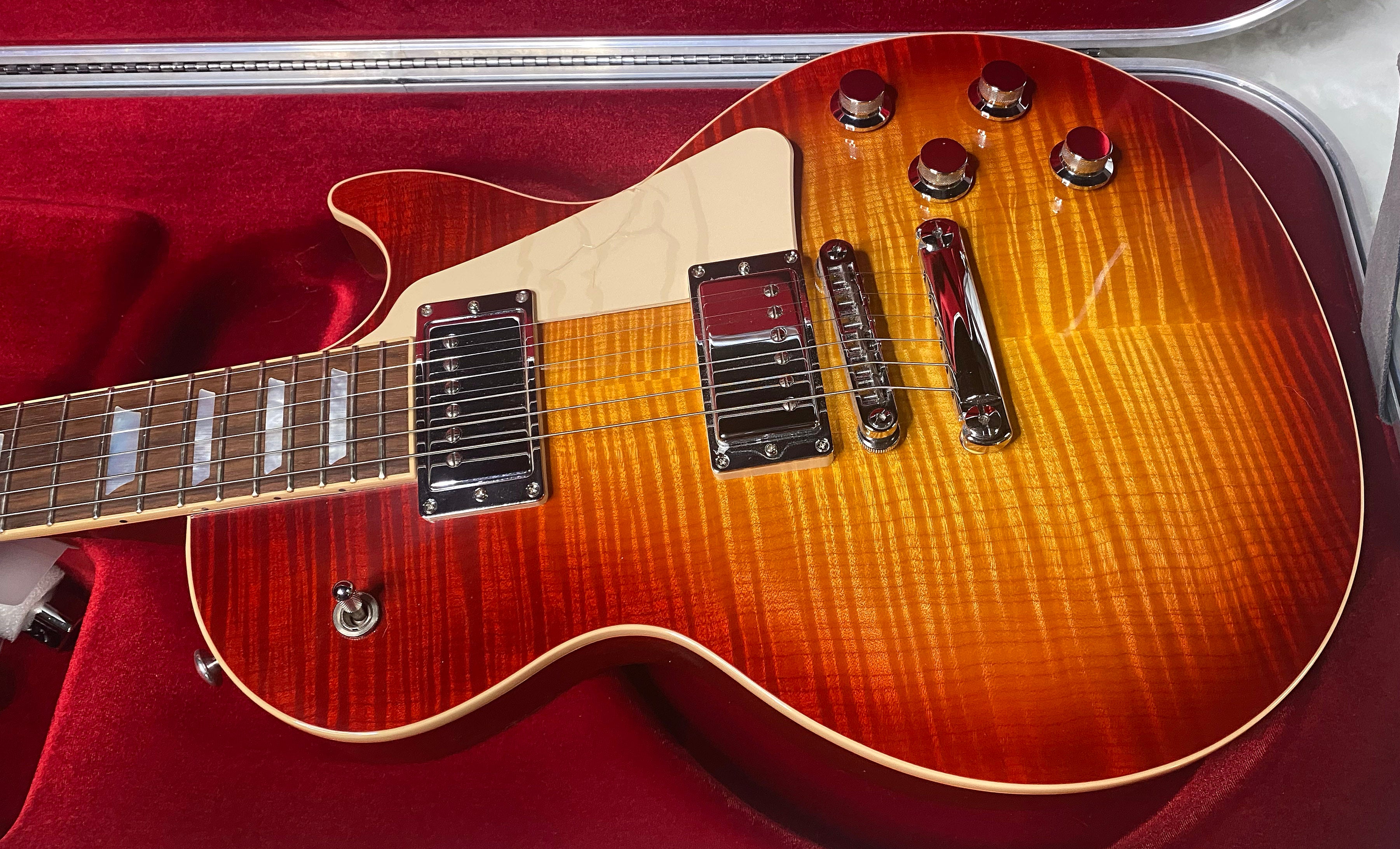 2015 Gibson Les Paul High Performance Standard - Killer Flame Top! G-Force Tuner - All Original - Original Silver Case