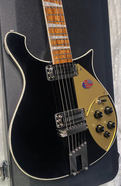 NEW ! Rickenbacker 660 Electric Guitar - Jet Glo - JG Only 7.1lbs - Authorized Dealer - In-Stock! G07780