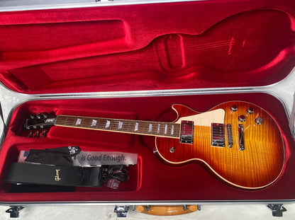 2015 Gibson Les Paul High Performance Standard - Killer Flame Top! G-Force Tuner - All Original - Original Silver Case