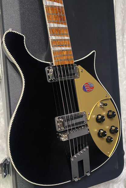 NEW ! Rickenbacker 660 Electric Guitar - Jet Glo - JG Only 7lbs - Authorized Dealer - In-Stock! G07772