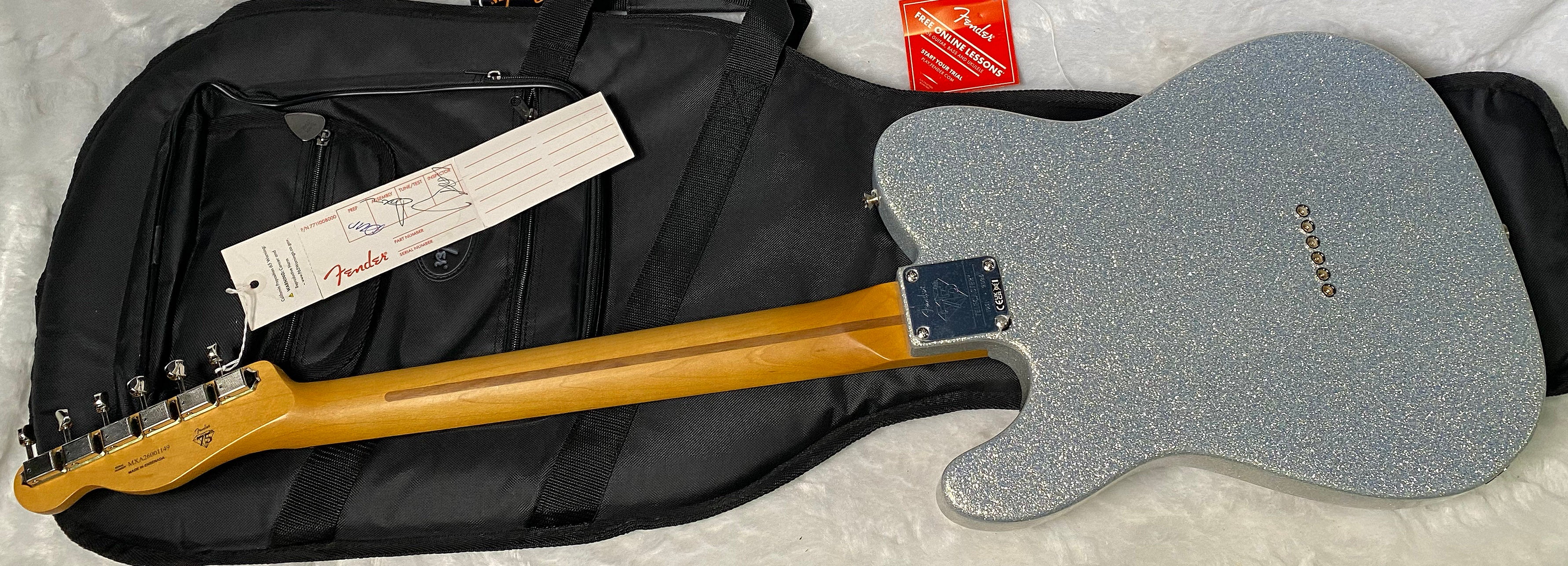 NEW ! Fender 75th Anniversary Player II Telecaster Electric Guitar - Diamond Dust Sparkle - Authorized Dealer - G07065