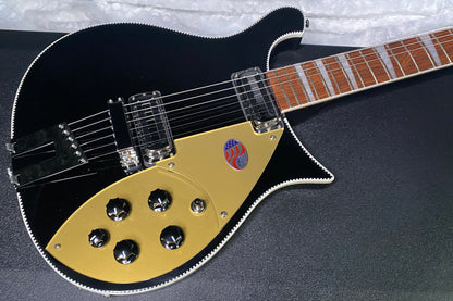 NEW ! Rickenbacker 660 Electric Guitar - Jet Glo - JG Only 7lbs - Authorized Dealer - In-Stock! G07775