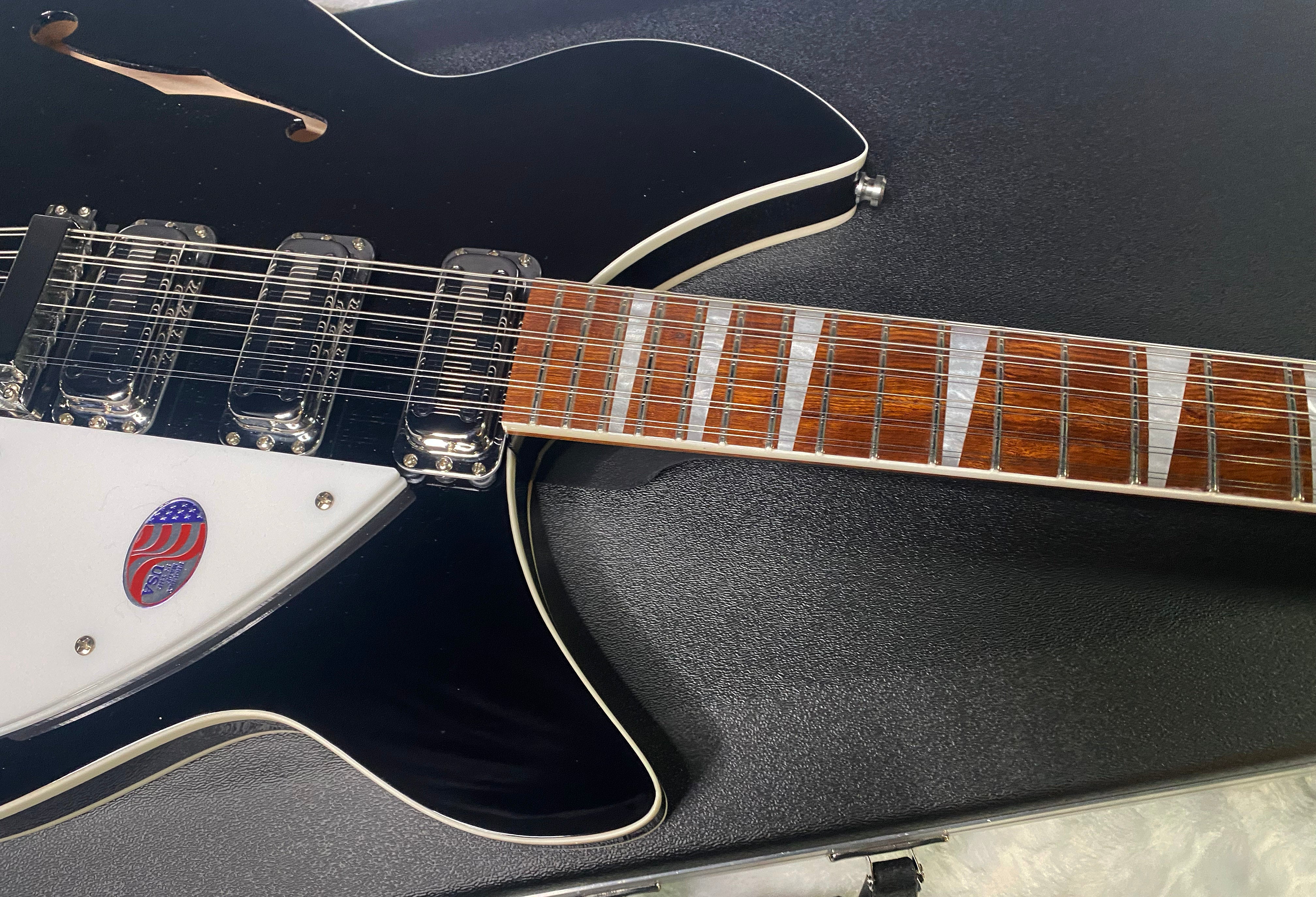 NEW! Rickenbacker 1993 Plus Semi-Hollowbody 12-String Electric Guitar - Jet glo - Authorized Dealer - In-Stock! 8.25lbs - G06371