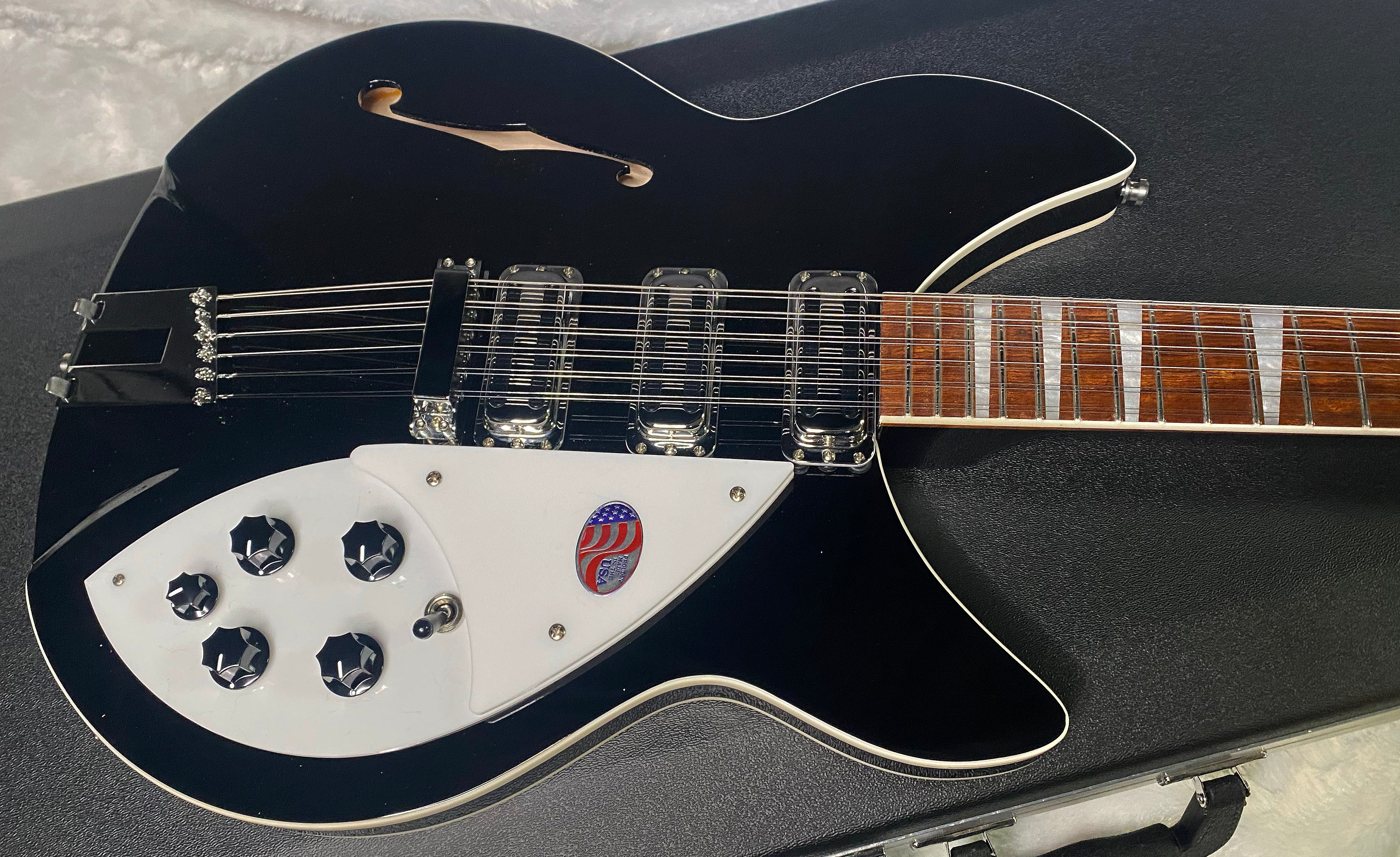 NEW! Rickenbacker 1993 Plus Semi-Hollowbody 12-String Electric Guitar - Jet glo - Authorized Dealer - In-Stock! 8.25lbs - G06371