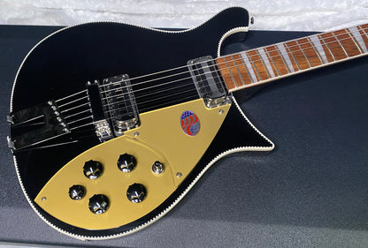 NEW ! Rickenbacker 660 Electric Guitar - Jet Glo - JG Only 7.1lbs - Authorized Dealer - In-Stock! G07778