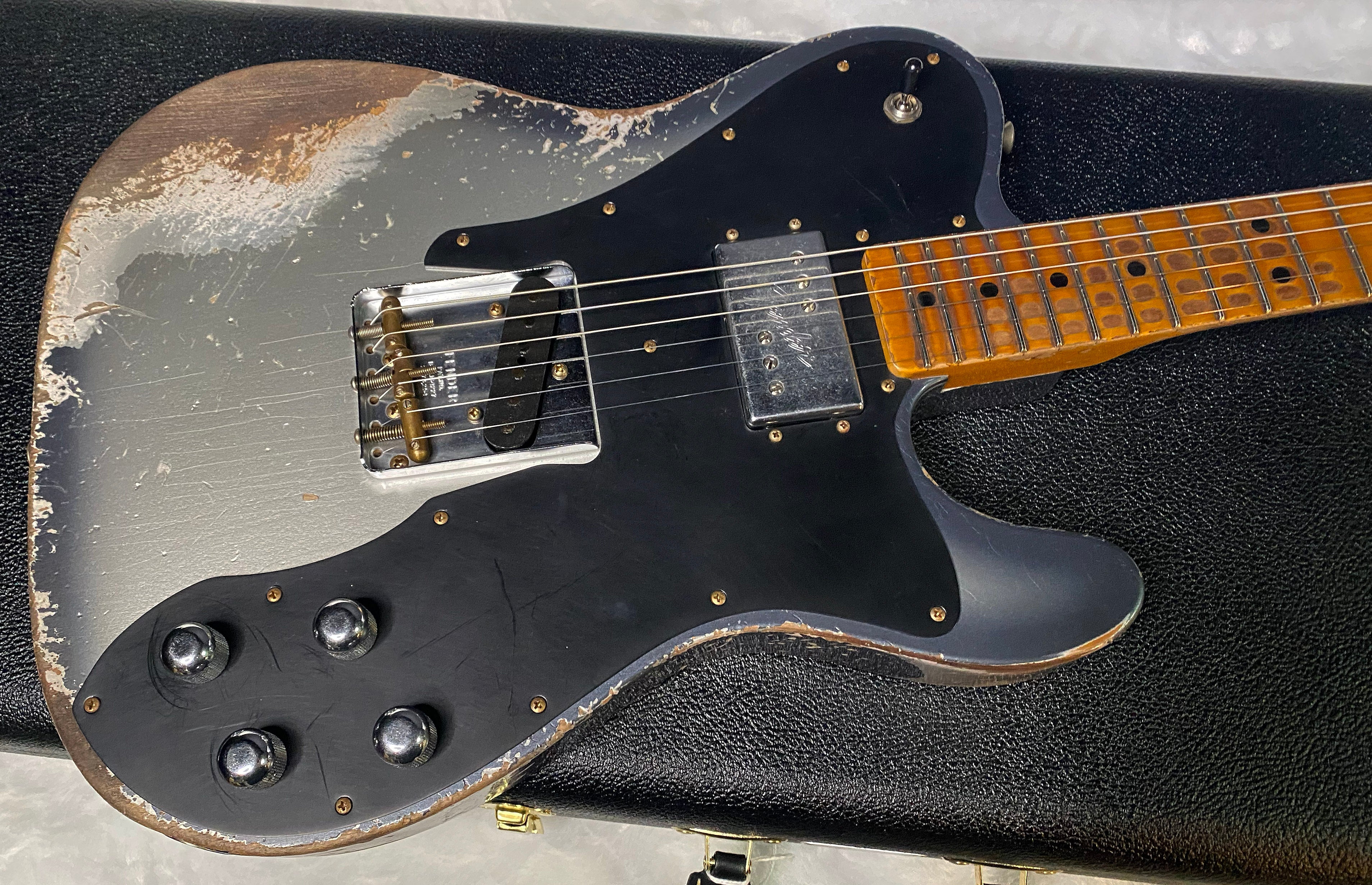 NEW! Fender Custom Shop Telecaster Custom Super Heavy Relic - Limited Edition - Aged Inca Silver Burst - 7.35lbs - Authorized Dealer - G06379