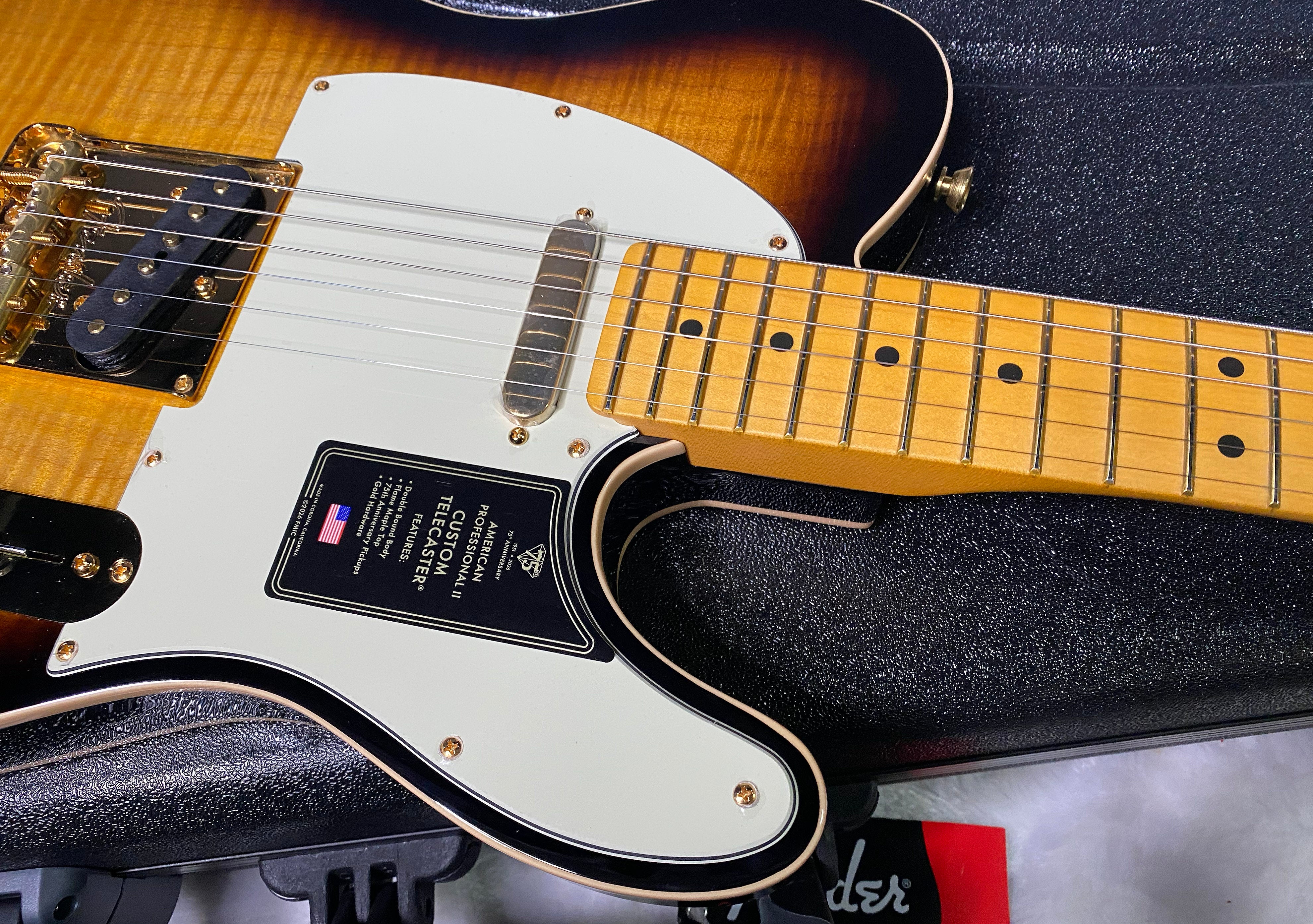 NEW! Fender 75th Anniversary American Professional Custom Telecaster - 2-Color Sunburst - 7.7lbs - Authorized Dealer - G07068