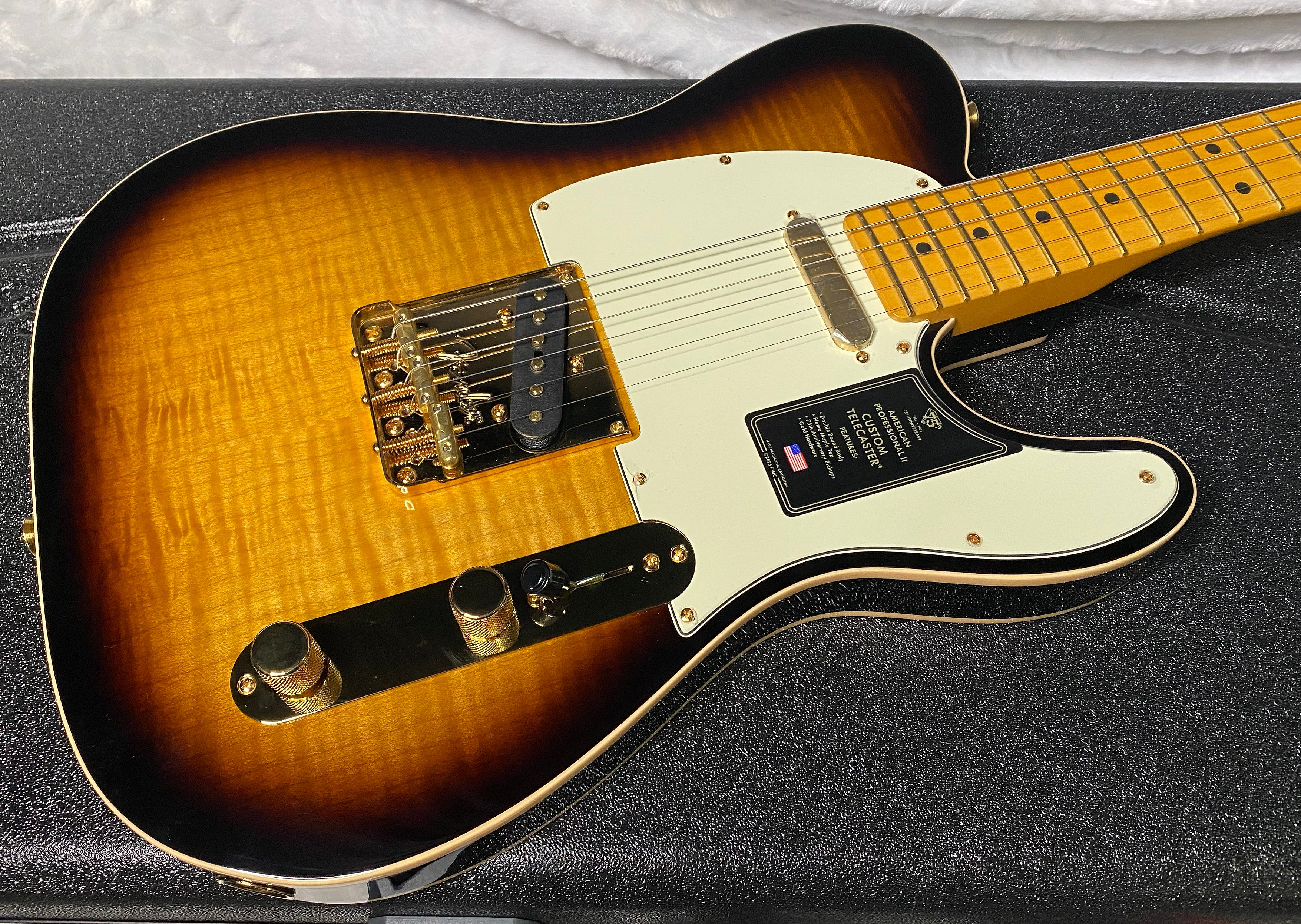NEW! Fender 75th Anniversary American Professional Custom Telecaster - 2-Color Sunburst - 7.7lbs - Authorized Dealer - G07068