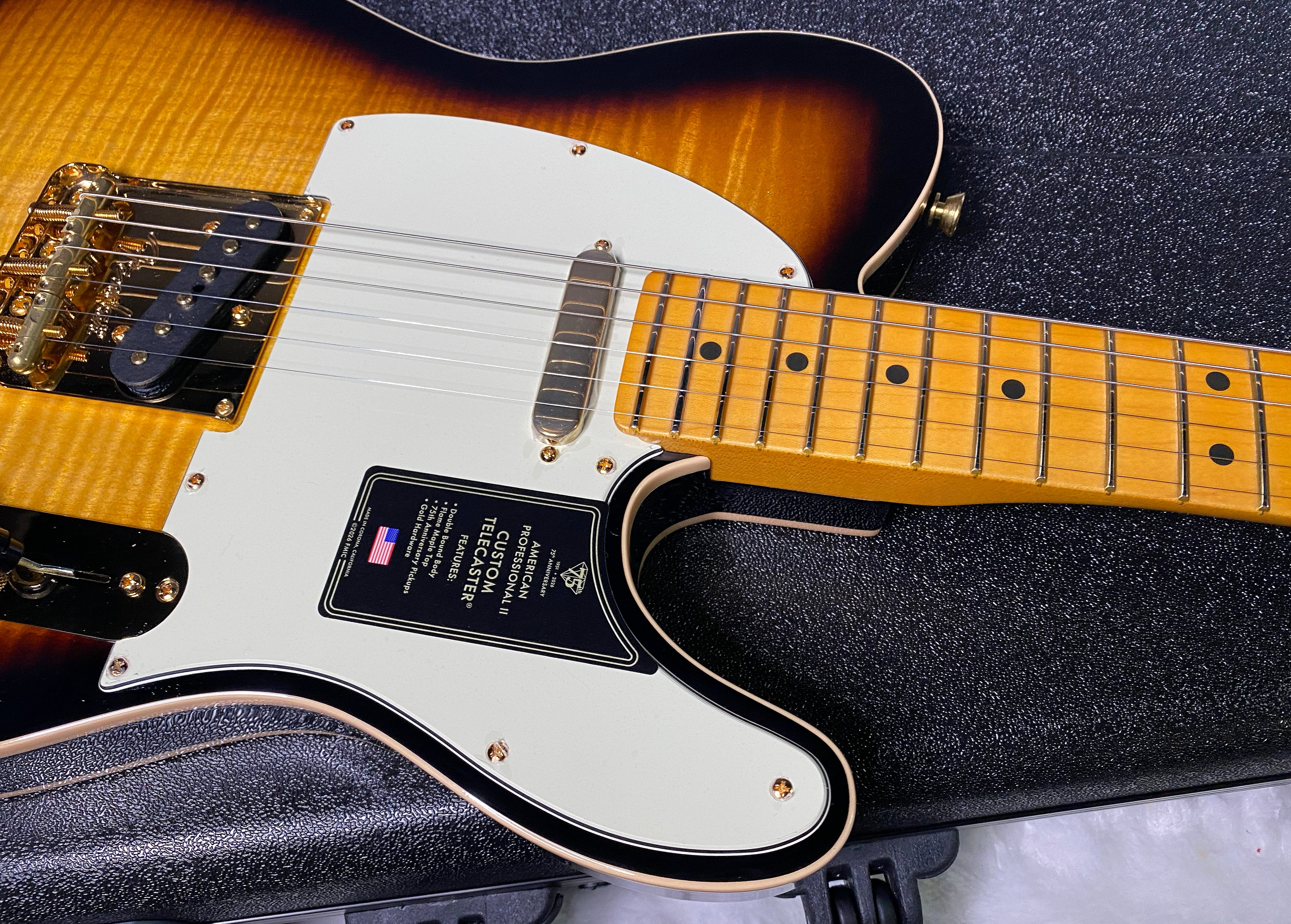 NEW! Fender 75th Anniversary American Professional Custom Telecaster - 2-Color Sunburst - 7.7lbs - Authorized Dealer - G07069