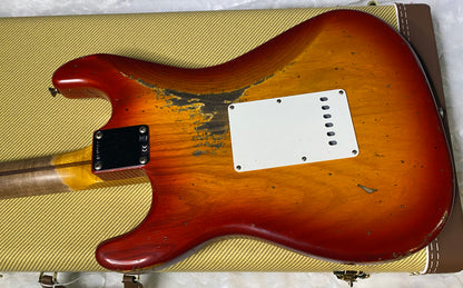 NEW! Fender 1957 Stratocaster Heavy Relic Custom Shop - Aged Cherry Sunburst - Only 7.25lbs - G06387