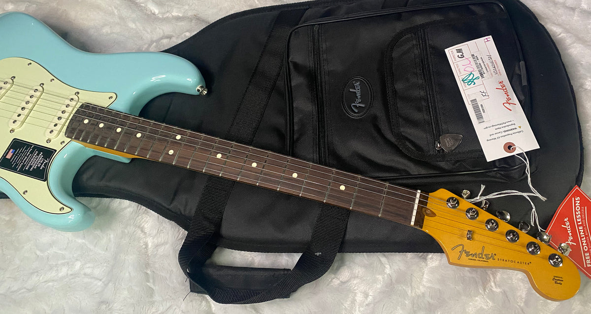 NEW! Fender Limited Edition American Professional Classic Stratocaster featuring the Silent System - Daphne Blue - 7.75lbs - Authorized Dealer - G07782