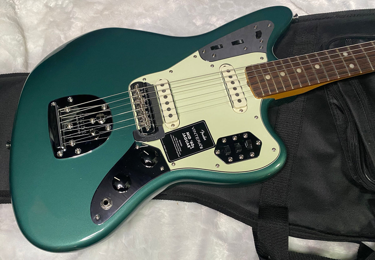 NEW! Fender Vintera III Mid '60s Jaguar - Sherwood Green Metallic - 8.4lbs - Authorized Dealer - G07785