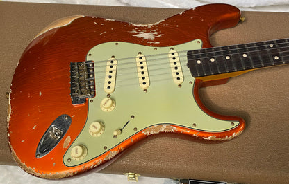 NEW! Fender Custom Shop 62 Heavy Relic Stratocaster - Candy Tangerine Finish - Authorized Dealer - Modern Spec - Handwound Pick Ups - 7.75 lbs - G06376