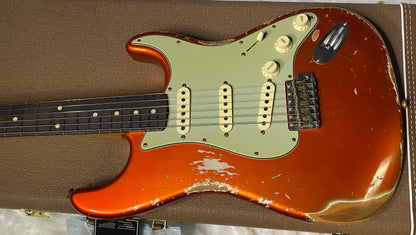 NEW! Fender Custom Shop 62 Heavy Relic Stratocaster - Candy Tangerine Finish - Authorized Dealer - Modern Spec - Handwound Pick Ups - 7.75 lbs - G06376