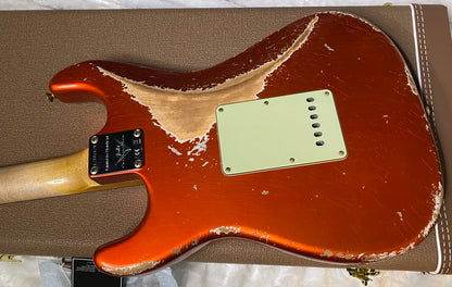NEW! Fender Custom Shop 62 Heavy Relic Stratocaster - Candy Tangerine Finish - Authorized Dealer - Modern Spec - Handwound Pick Ups - 7.75 lbs - G06376